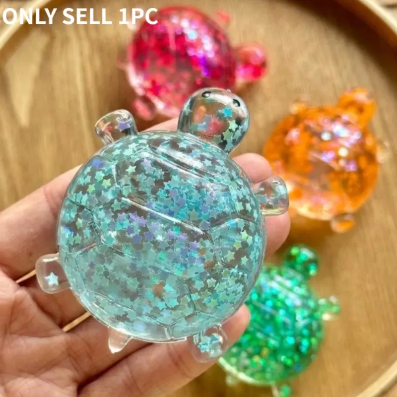 Sensory Soothing Toys, Shiny Squeeze Turtle, Stress Relief Candy Balls, Soft Anti-Anxiety Toys, Party Snacks, Birthday Gifts