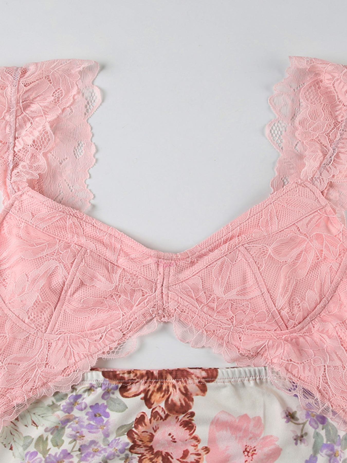 Women's Floral Patchwork Print Lace Trim Dress, Summer Clothes Women, Casual Wear, Casual Boho Soft, Bohemian Boho Chic Elegance Fashion Long Dress for Beach Holiday Vacation, Ladies Dress for Summer Women's Floral Patchwork Print Lace Trim Dress, Summer Clothes Women, Casual Wear, Casual Boho Soft, Bohemian Boho Chic Elegance Fashion Long Dress for Beach Holiday Vacation, Ladies Dress for Summer