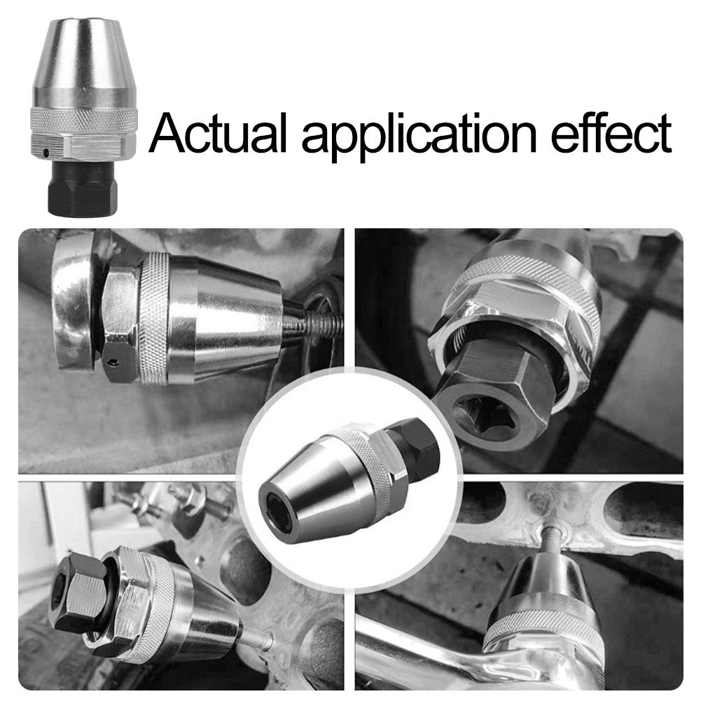 3/8" Drive Stud & Bolt Extractor Tool - Effortlessly Removes Broken, Rusted Screws & Studs, Adjustable 6mm-13mm, Durable Carbon Steel, Non-Electric, Fit for All Vehicles NEW