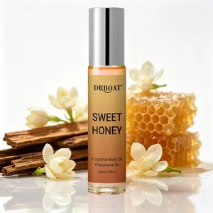 10 Ml Luxury Honey & Oud Pheromone Oil - Floral & Spicy Roll-On Perfume Oil, Long-Lasting Arabic Fragrance Oil for Women & Men, Ideal Gift