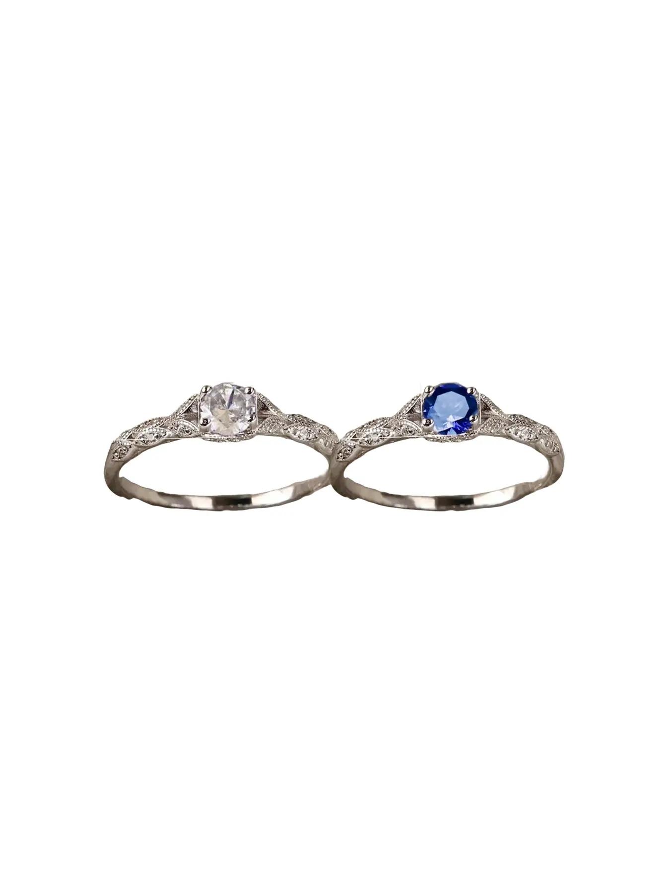 Elegant Style Artificial Zircon Decor Metal Ring, Cubic Zirconia Ring, Women's Fashion Jewelry Accessories, Minimalist Romantic Aesthetic Jewelry Gift