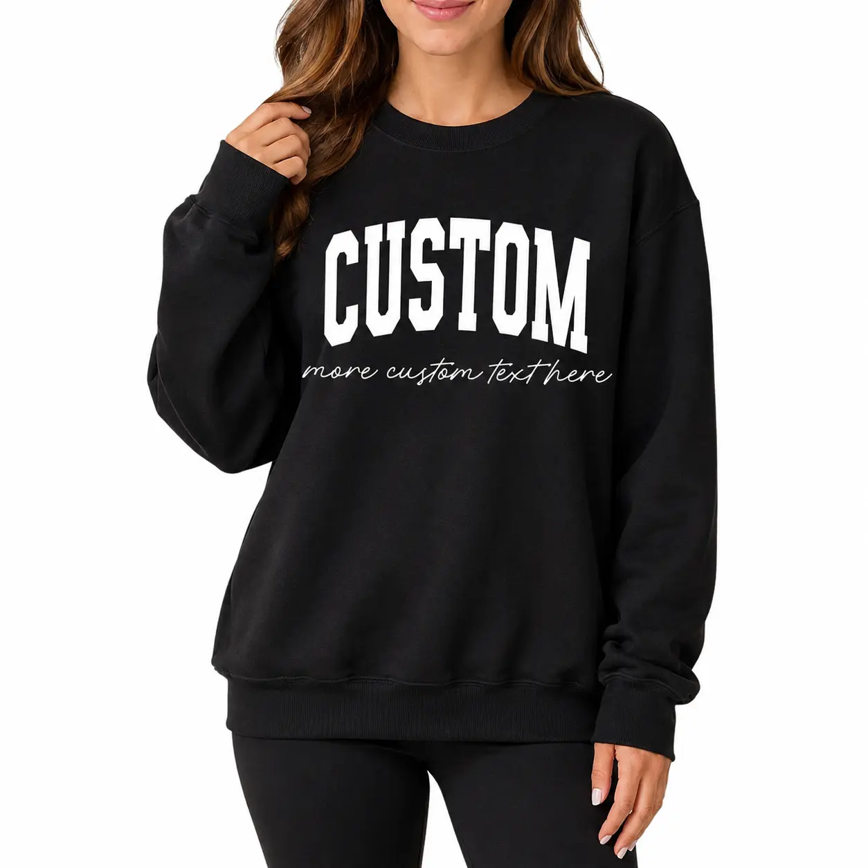 Custom Text T-Shirt or Sweatshirt |   Personalized Sweathsirt |   DTG Printed