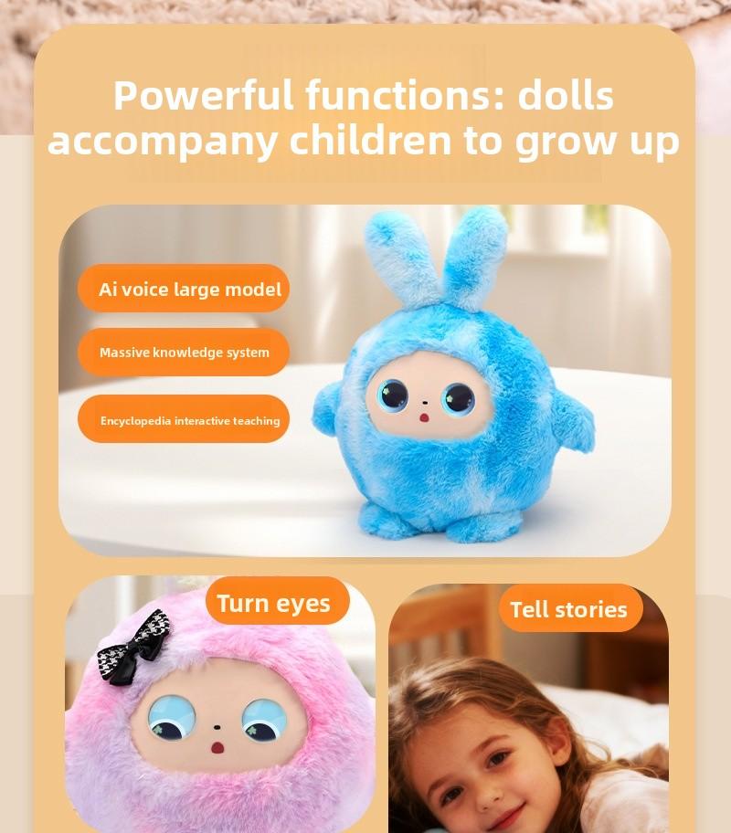 AI Smart Interactive Plush Toy,Talking Doll,eyes light up AI Robot, Kids Gift, Electronic Pet Companion for Children,Stuffed Toys,Robot toy, Interactive toy,