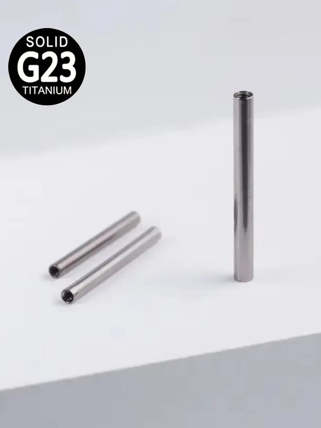 10/20pcs/lot ASTM F136 Titanium 16G Internal Thread Tongue Barbell Shaft Nipple Piercing Jewelry Accessories