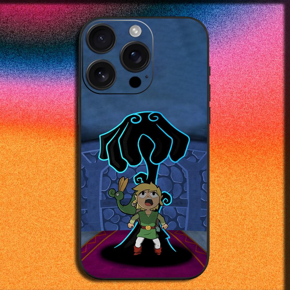 Game The Legend of Z-Zelda Phone Case for iPhone 17 16 15 14 13 12 11 Pro XS Max XR Plus SE Mini Soft Black Cover - Premium Trending