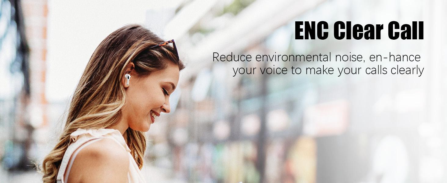 New Bluetooth 5.3 Earphones 3D Stereo Wireless EarBuds with USB-C Fast Charging Case for Office, Sports, Study and Audio Calls, Long battery life, HiFi Music, Portable Wireless Audio Headphones