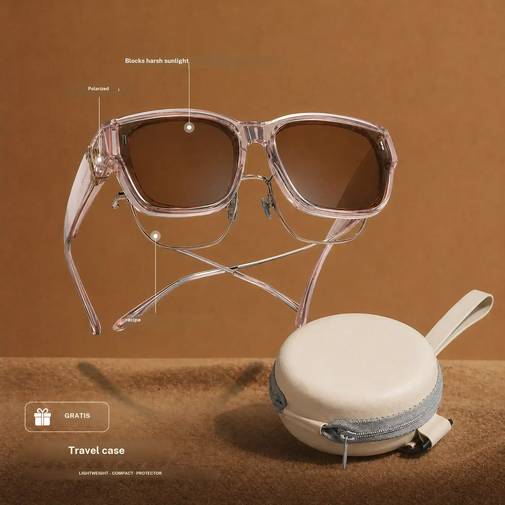 TR90 Foldable Fit Over Sunglasses for Men & Women | featuring sunglasses that can be combined with glasses for near vision， Polarized UV400 Sun Glasses for Eyeglass Wearers | Ultra Light Driving Essentials with Pouch very suitable for beach use.