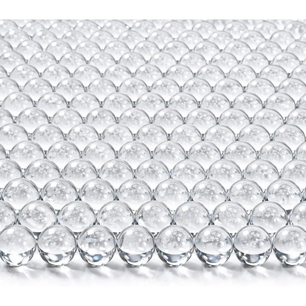 Sukh 190 Pcs Clear Marbles for Vase Filler - Small Round Glass Beads 0.39In Transparent Glass Marbles for Vases,Aquariums,Home Decoration,Games,1LB