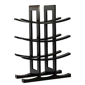 Bottle Bamboo Wine Rack, Dark Espresso Bottle Bamboo Wine Rack, Dark Espresso