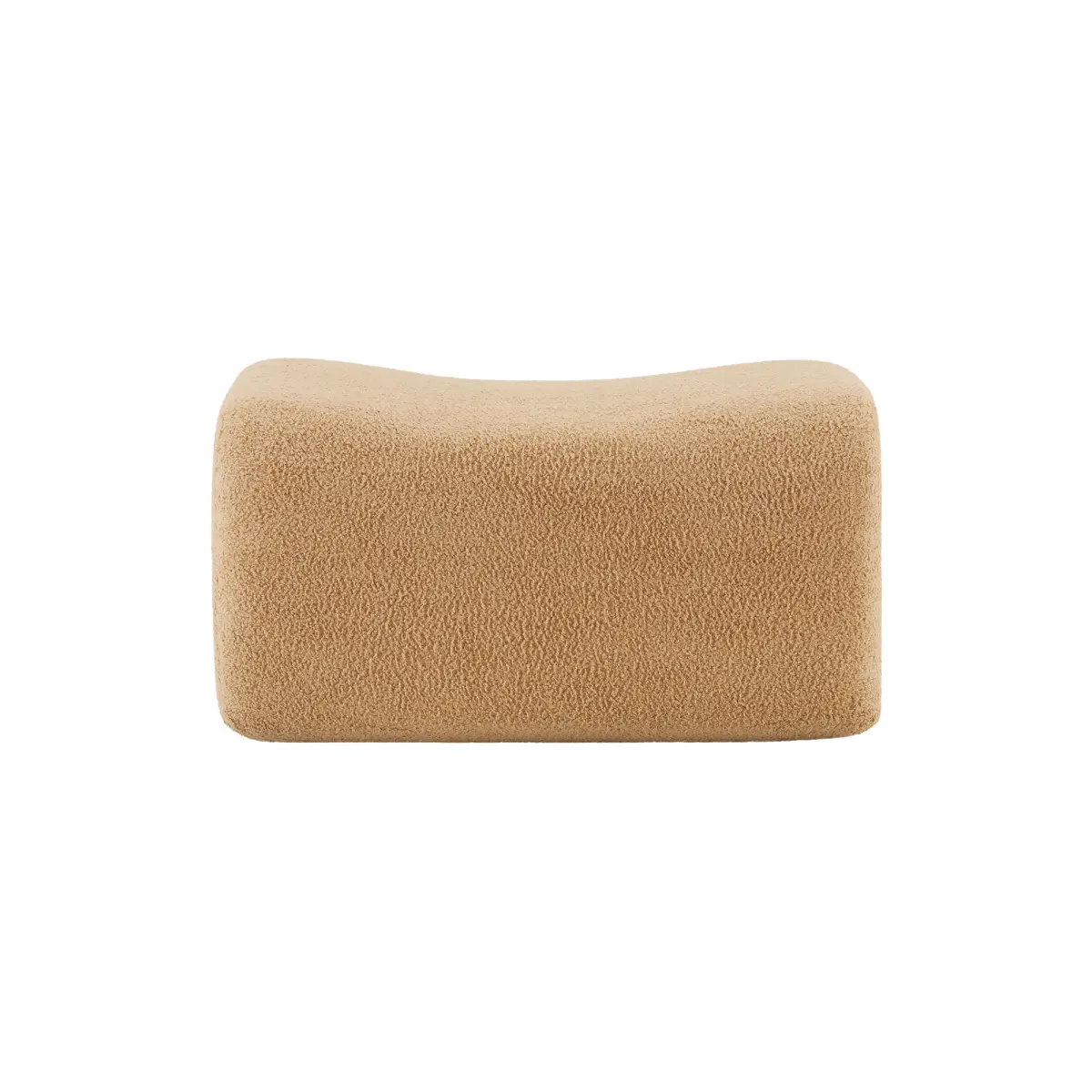 Ottoman Teddy Fabric-Camel