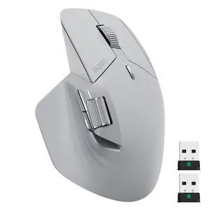 Rapoo MT760 PRO Wireless Mouse, NearLink + Bluetooth 5.0 Multi-Device, 12K DPI, 2K Polling, Ergo for Work & Gaming, 11 Programmable Buttons, On-Board Memory, Quiet Clicks, USB-C, 120 Days Battery Life