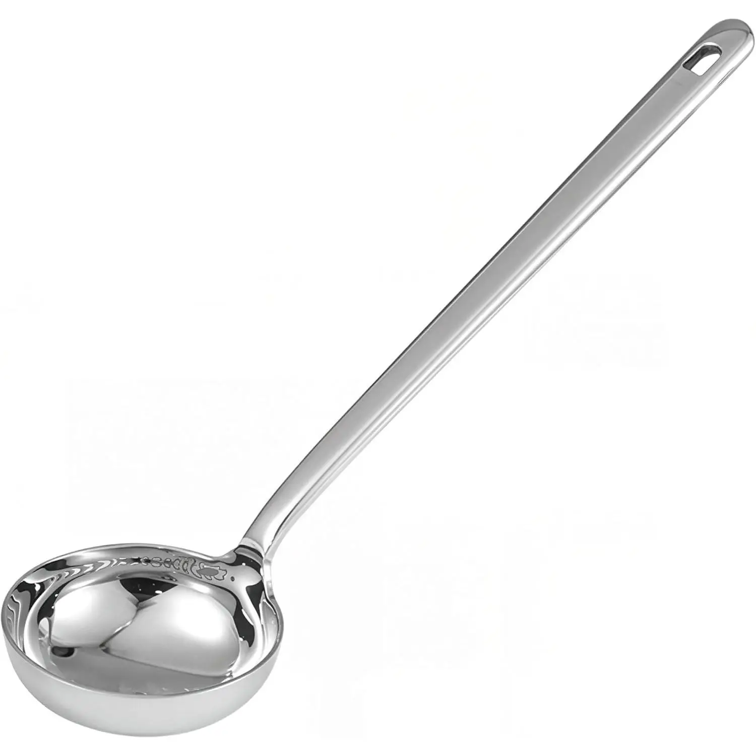 18/10 Stainless Steel Flat Bottom Sauce Ladle - 10'',1.7oz Small Gravy Spoon, Heavy Duty & Dishwasher Safe for Pizza Sauces, Soups & Broth Drizzling,(1Pack)