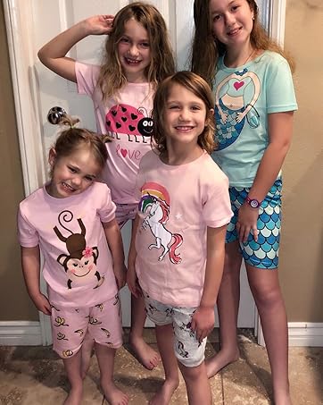 Little Boys Short Set Pajamas for Boys 100% Cotton Toddler Train Dinosaur Sleepwear Summer Clothes Size 2-7T