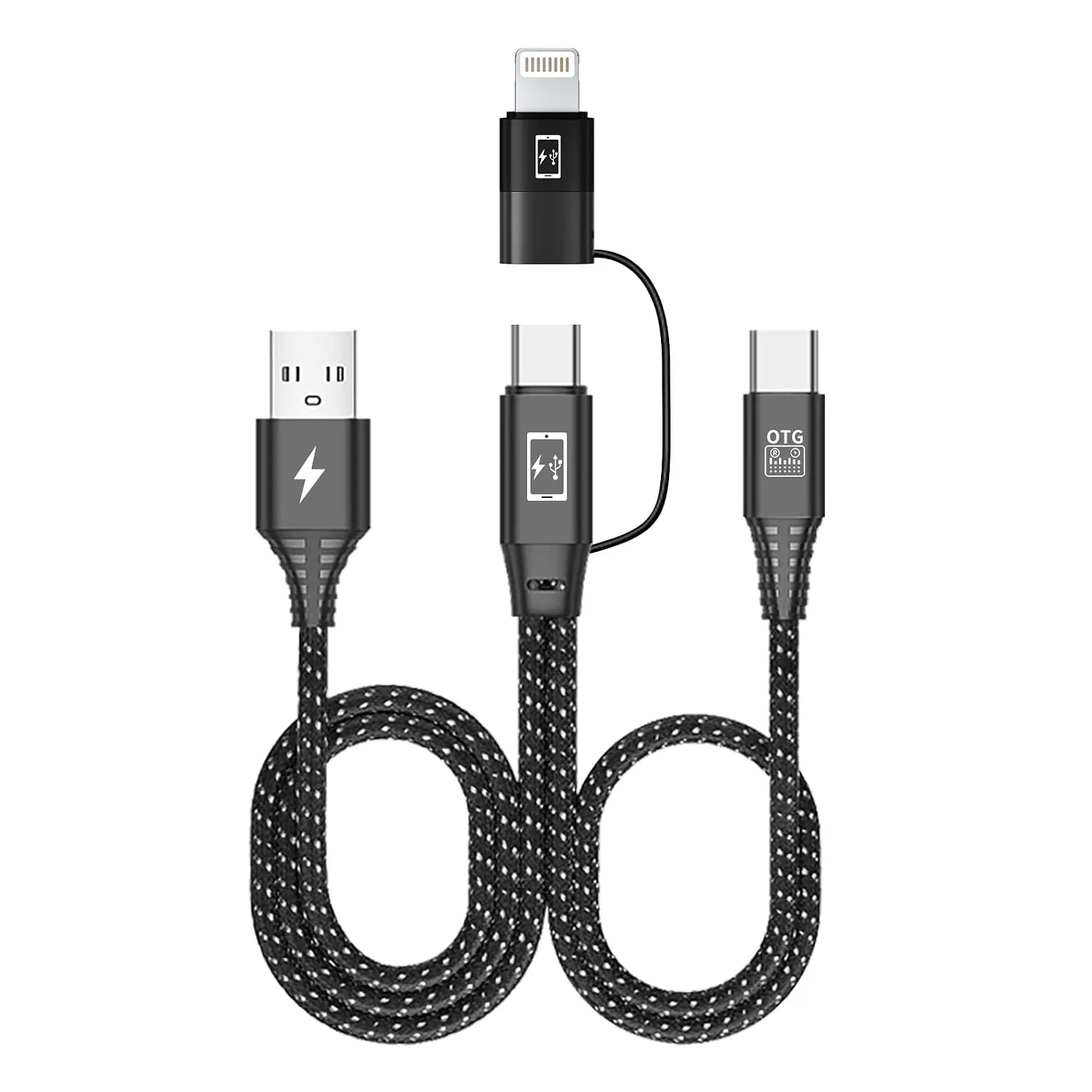 OTG 2-in-1 Audio Interface , Type-C Connector, Compatible with Sound Cards, Mixers, and Various Audio Devices, for Live Streaming and Recording