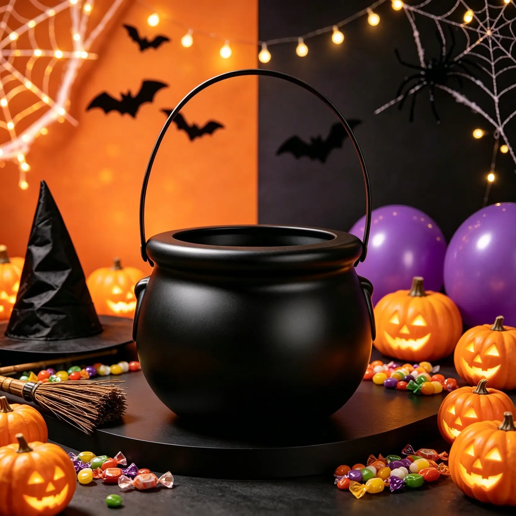 Halloween Witch Cauldron, Perfect Party Decoration, Ideal Gift for Festive Occasions, Unique Halloween Decorative Item