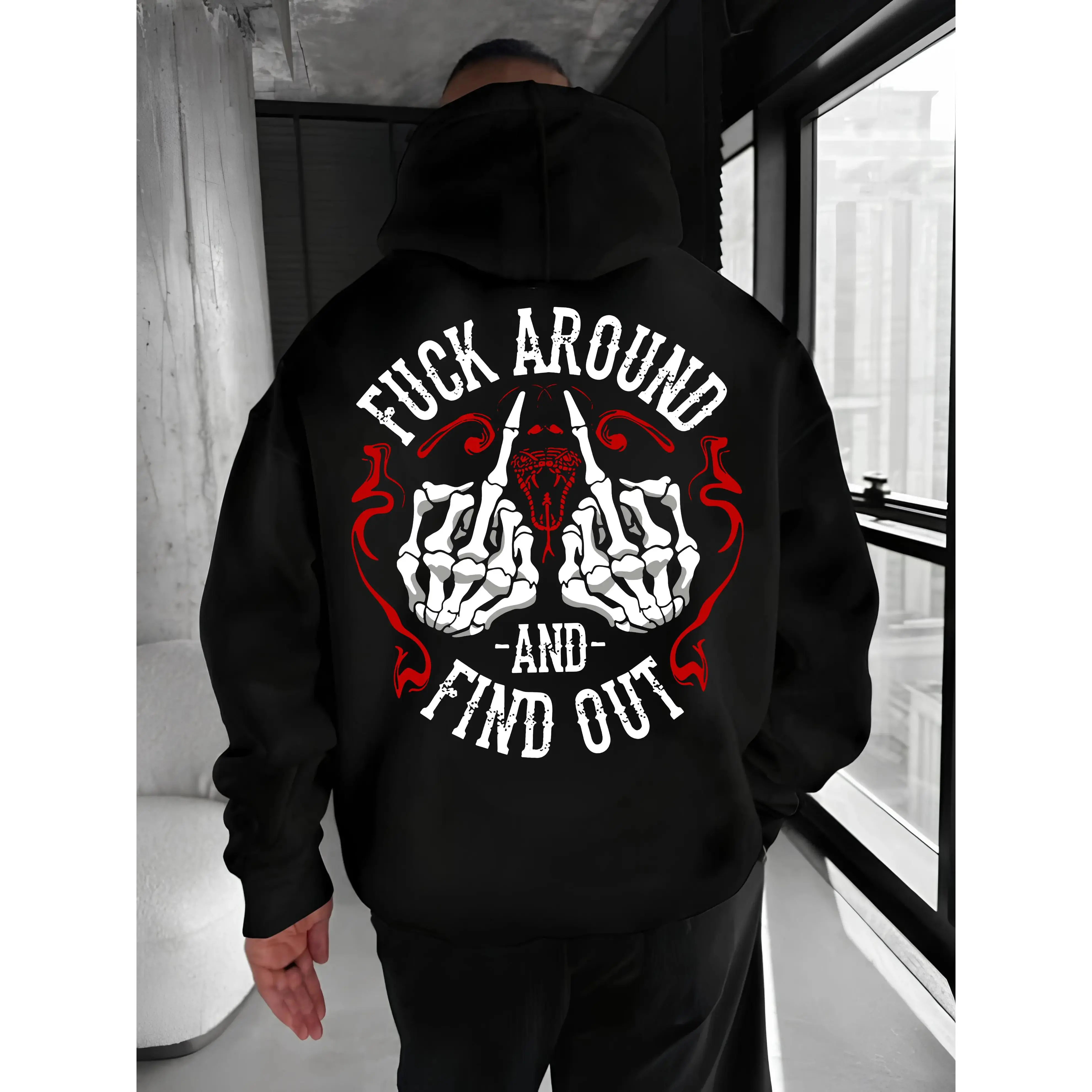 Fuck Around And Find Out Print Hoodie & T Shirt, Red Line Version, Shirt for Gen X