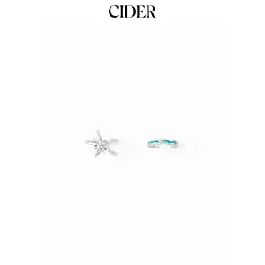 Cider 2 PCS STARFISH RING SET