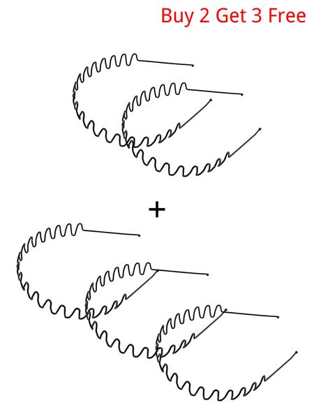 Metal Wave Hairbands, Unisex Sporty Design, Non-Slip Invisible Wear, Suitable for Daily Use & Outdoor Activities, Comfortable & Durable