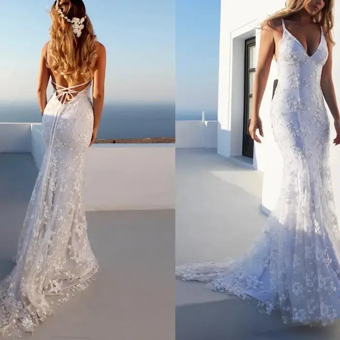 Sexy Lace Bridal Dress Women's Wedding Casual Womenswear