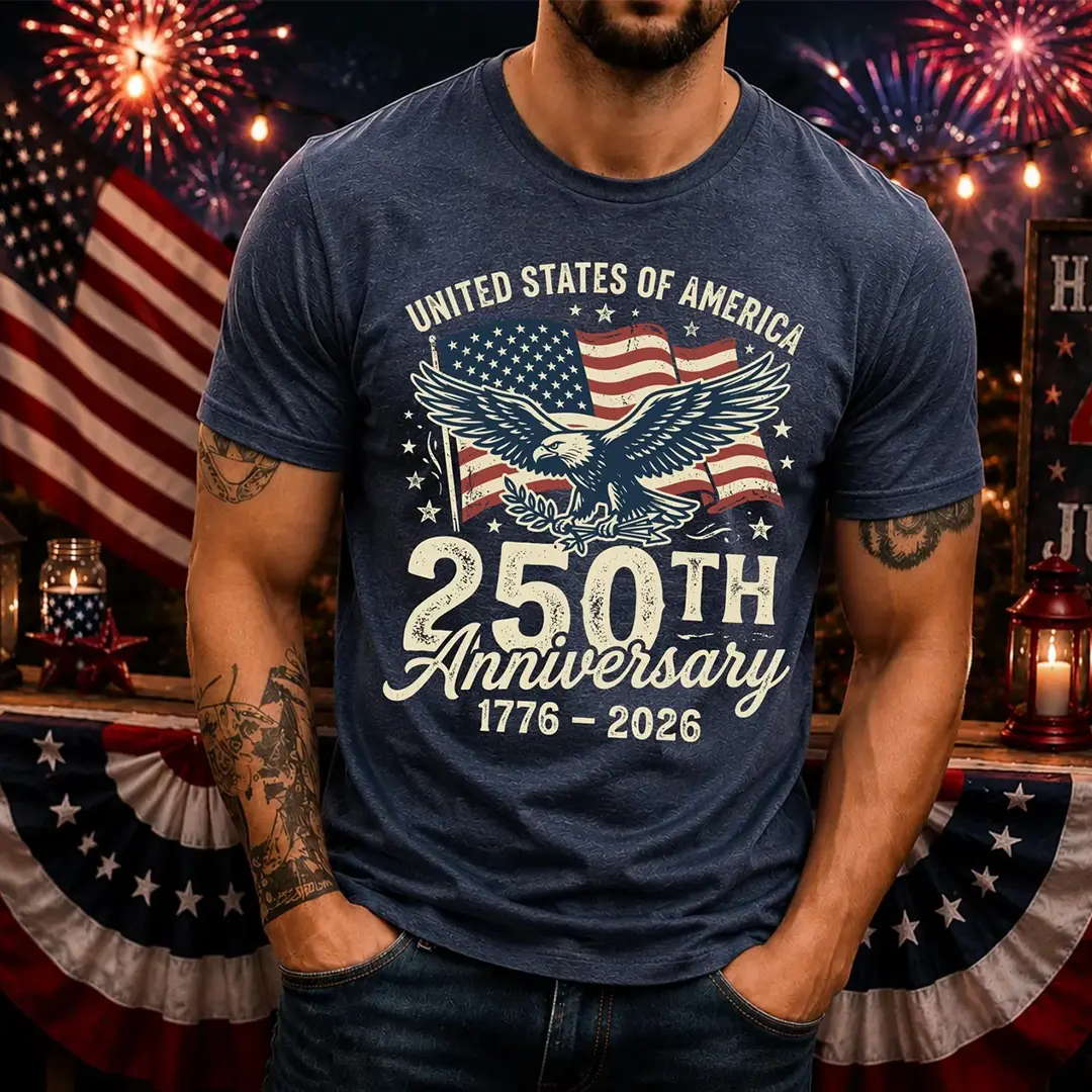 4th of July Shirt, America 250th Anniversary Shirt, 1776- 2026 Independence Day Tee, Patriotic Tee