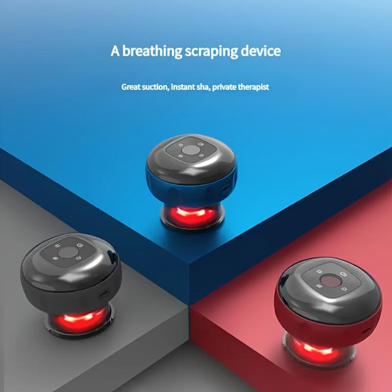 USB Charging Electric Cupping Machine Sand Scraper, 12 Levels of Temperature And Suction Smart Vacuum for Neck, Shoulder And Back, Suction Cup. Suitable for Home Use And Self-care.