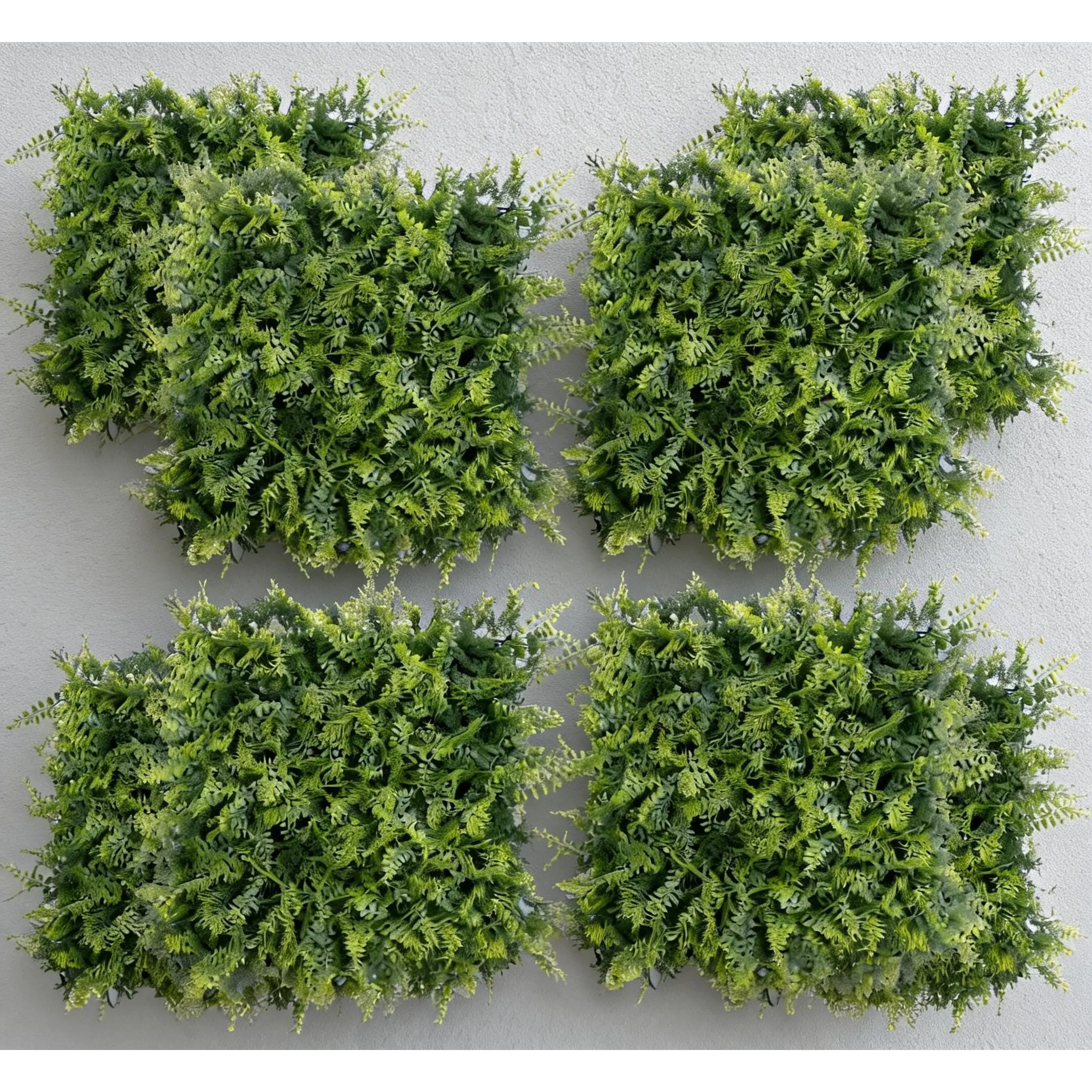 12-Pack Artificial Grass Wall Panels, PE Faux Greenery Backdrop, 20 in x 20 in Interlocking Panels for Indoor/Outdoor Decor