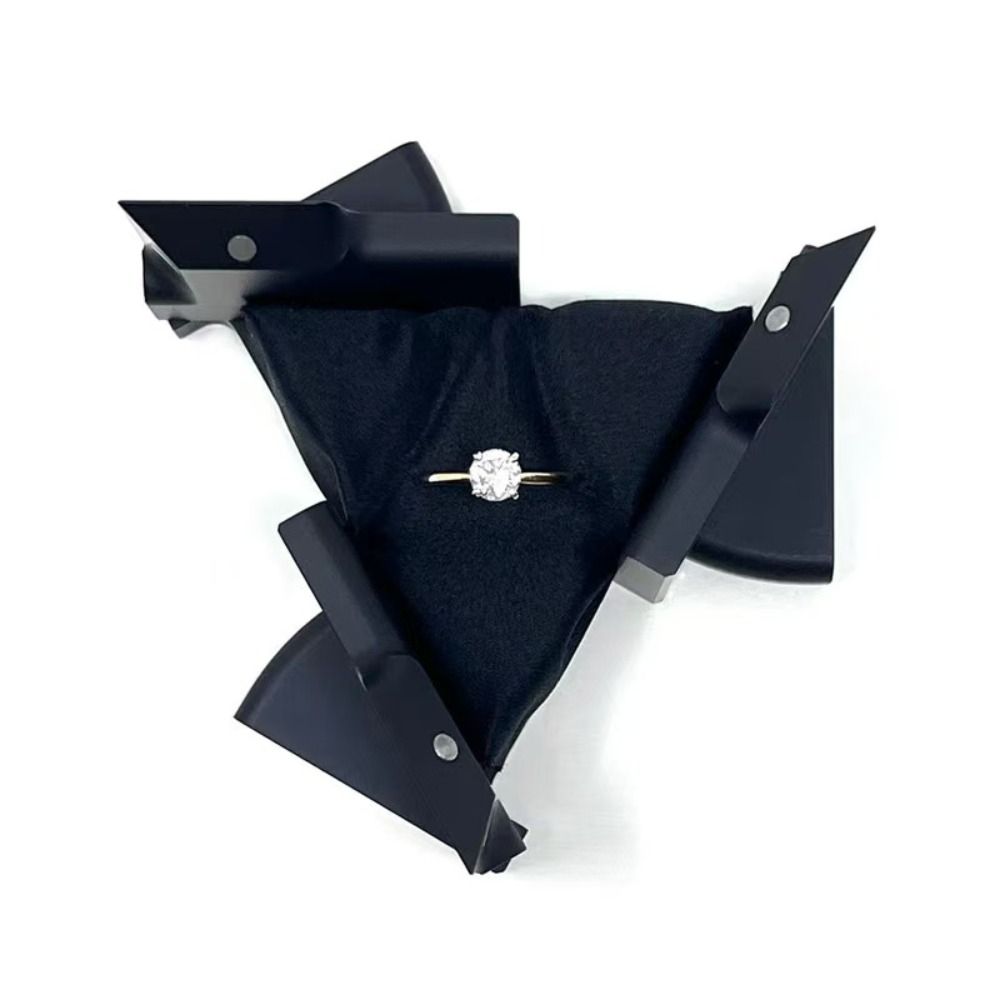 Plastic Kinetic Energy Ring Box Rotating Mechanical Deformation Jewelry Storage Display Box Creative Proposal Cube Boxes