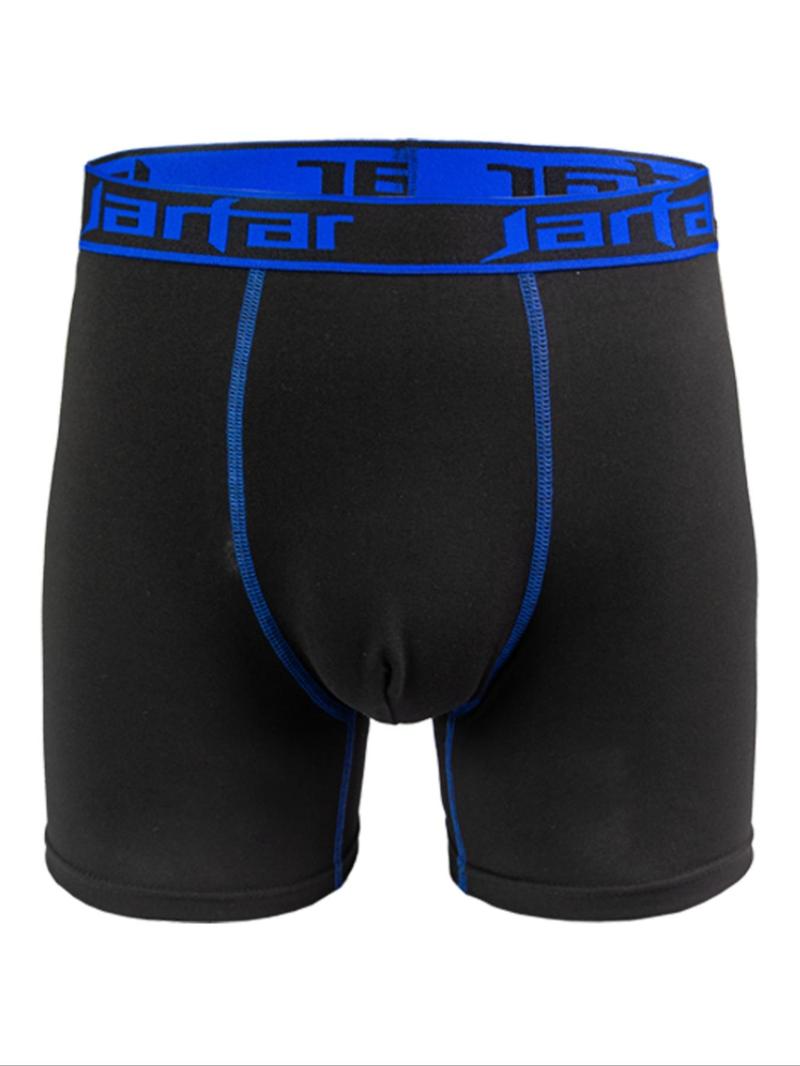 Men's Stretchy Boxer Briefs with Letter Tape, Casual Comfy Breathable Underwear for Daily Wear, Men's Underwear for All Seasons