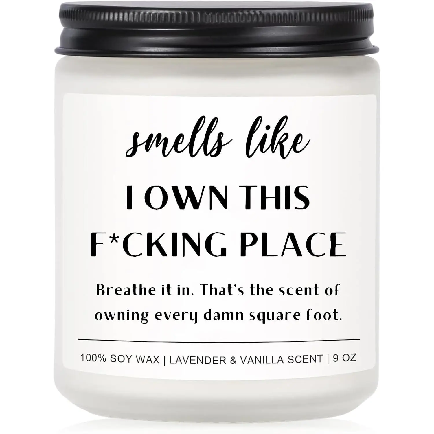 Funny House Warming Gifts  , Housewarming Gifts,    Ideas for Women Men Couple, First Apartment Essentials Homeowner Decor Closing  - lavender Scented Candle 9 oz(Homes 4)