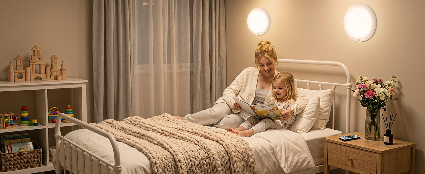 10000mAh Rechargeable Ceiling Light with Remote, 3 Color Temperatures & Brightness Dimmable, Wireless Ceiling Light with Magnetic Design, Battery Ceiling Light for Shower Hallway Pantry