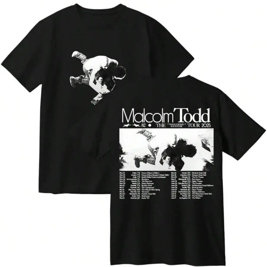 Vintage Malcolm Todd 2025 Tour T-Shirt, Cosplay