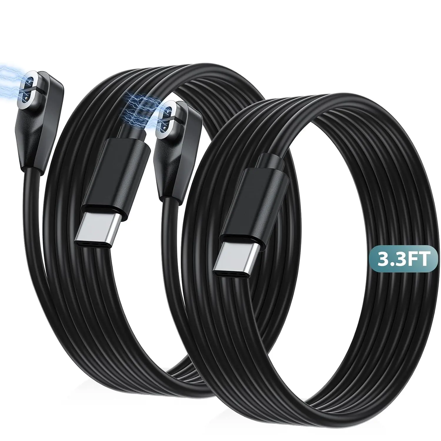 for  USB C   Charger for  Headphones (2-Pack 3.3ft), Type-C   Cord for AfterShokz Aeropex AS800, OpenRun Pro, OpenComm, OpenRun Mini  Cables