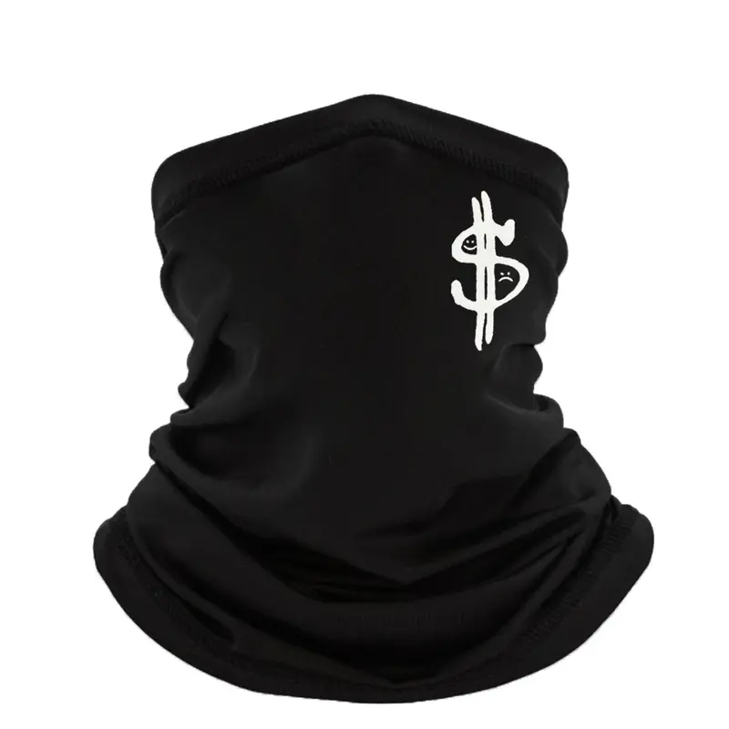 Unisex Dollar Print Face Mask, Windproof Neck Gaiter Balaclava, Breathable Face Covering for Fishing, Running & Skiing, Outdoor Sports Mask