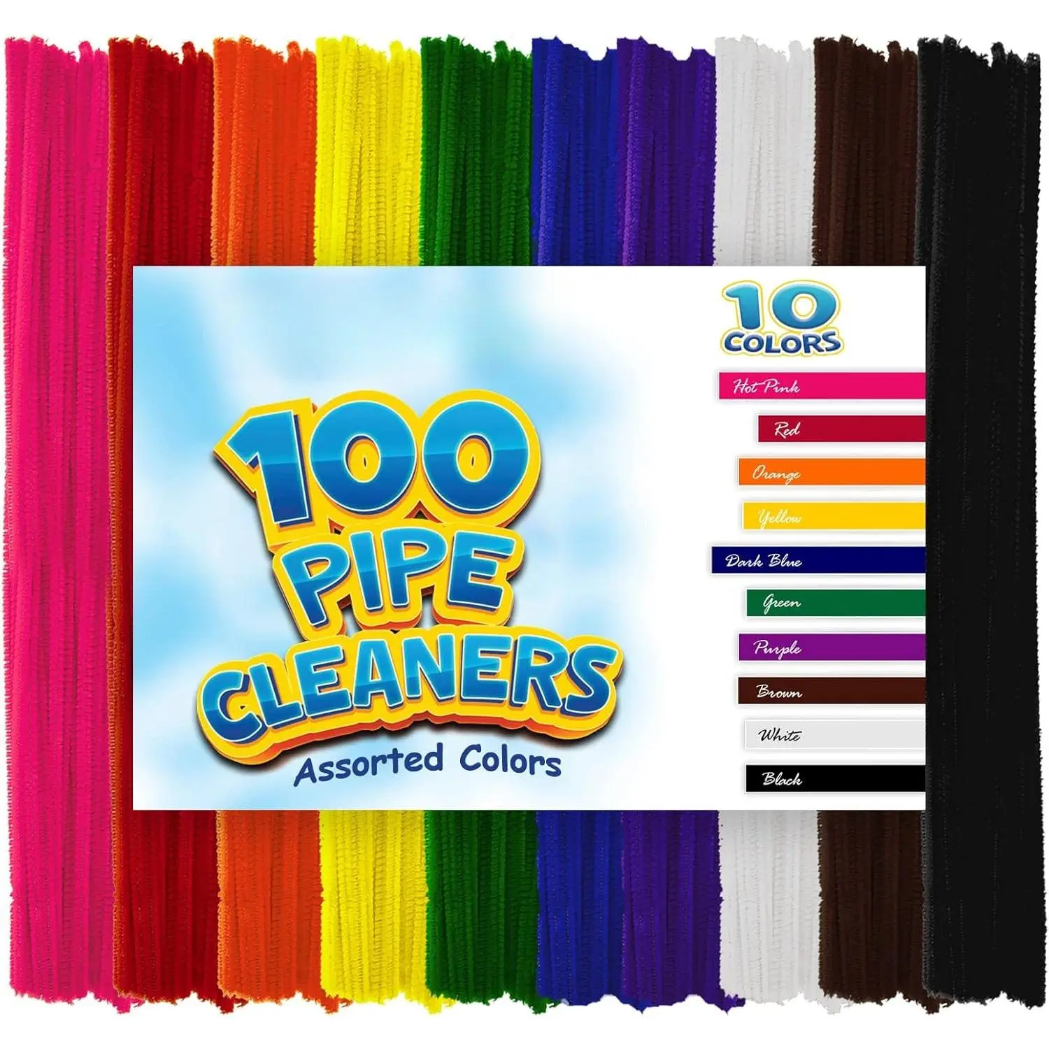 Assorted 100 Pack 12 Inch
