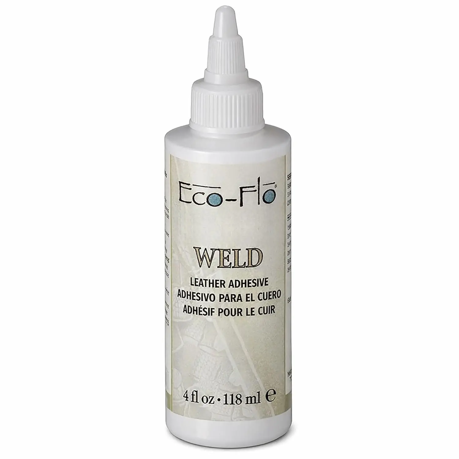 Eco-Flo  Weld Adhesive, Glue for Bags, Belts, 4 fl oz | Quick tack and smooth spread, 4 fl oz bottle