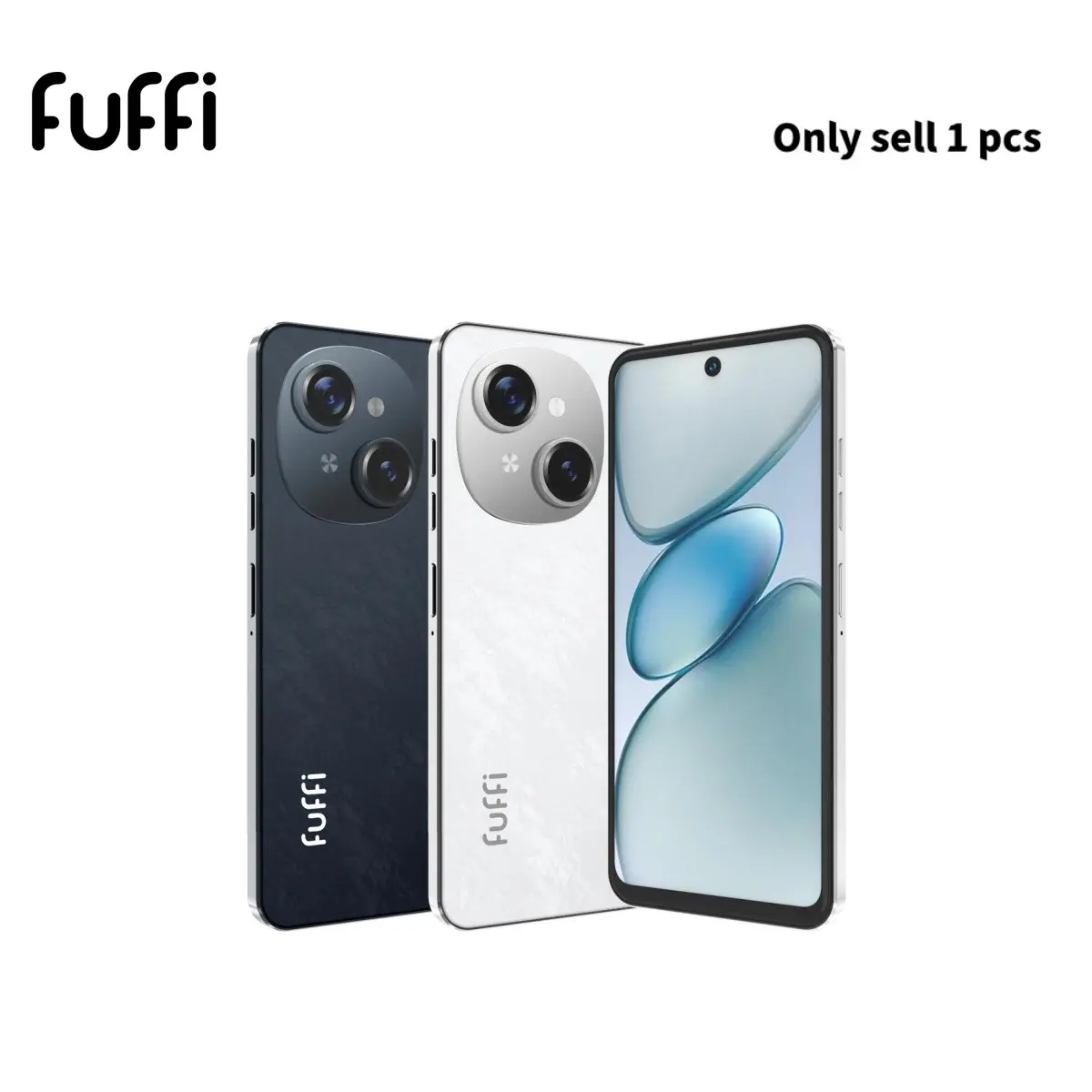 FUFFi-6.56-inch perforated screen smartphone, 4GB RAM+64GB ROM, eight core processor, 5MP+13MP pixels, 3800mAh battery, Android 12.0, 4G network, dual SIM dual standby, GPS navigation