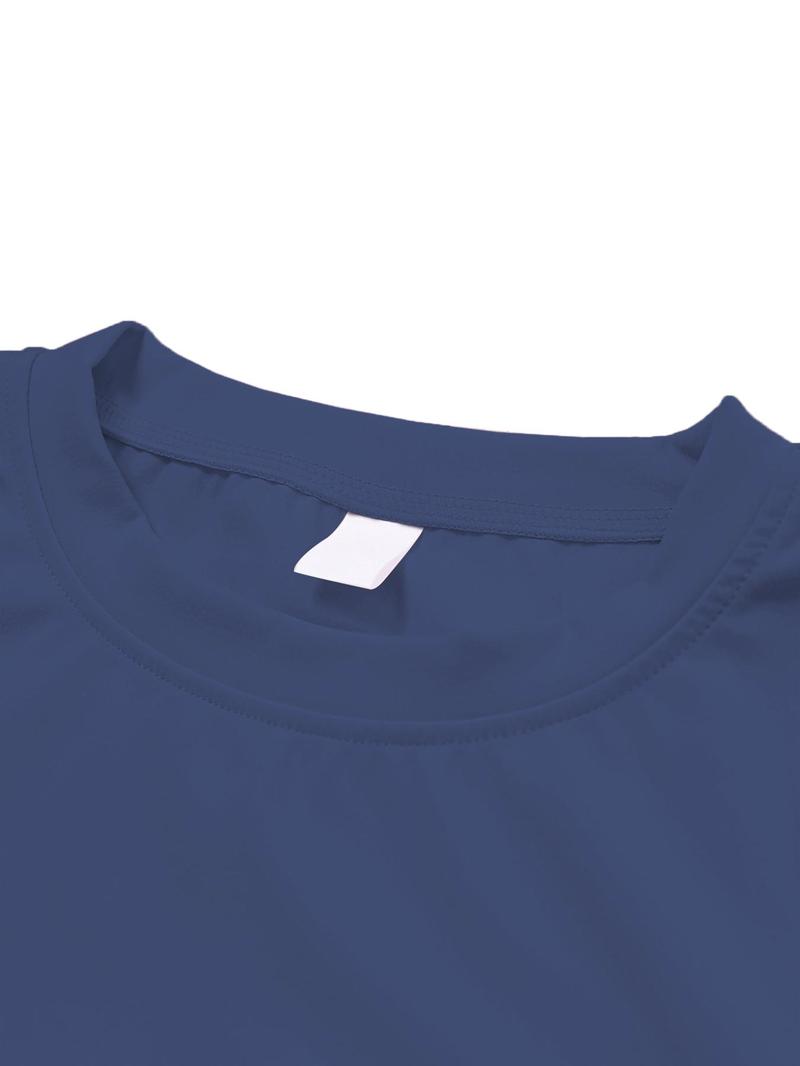 Women's Yoga 2-Piece Set, Breathable Short Sleeve Tee & High Waist Tight-Fit Pants, Sporty Style, All-Season Wear, Yoga Outfit Set, Casual Workout Loungewear