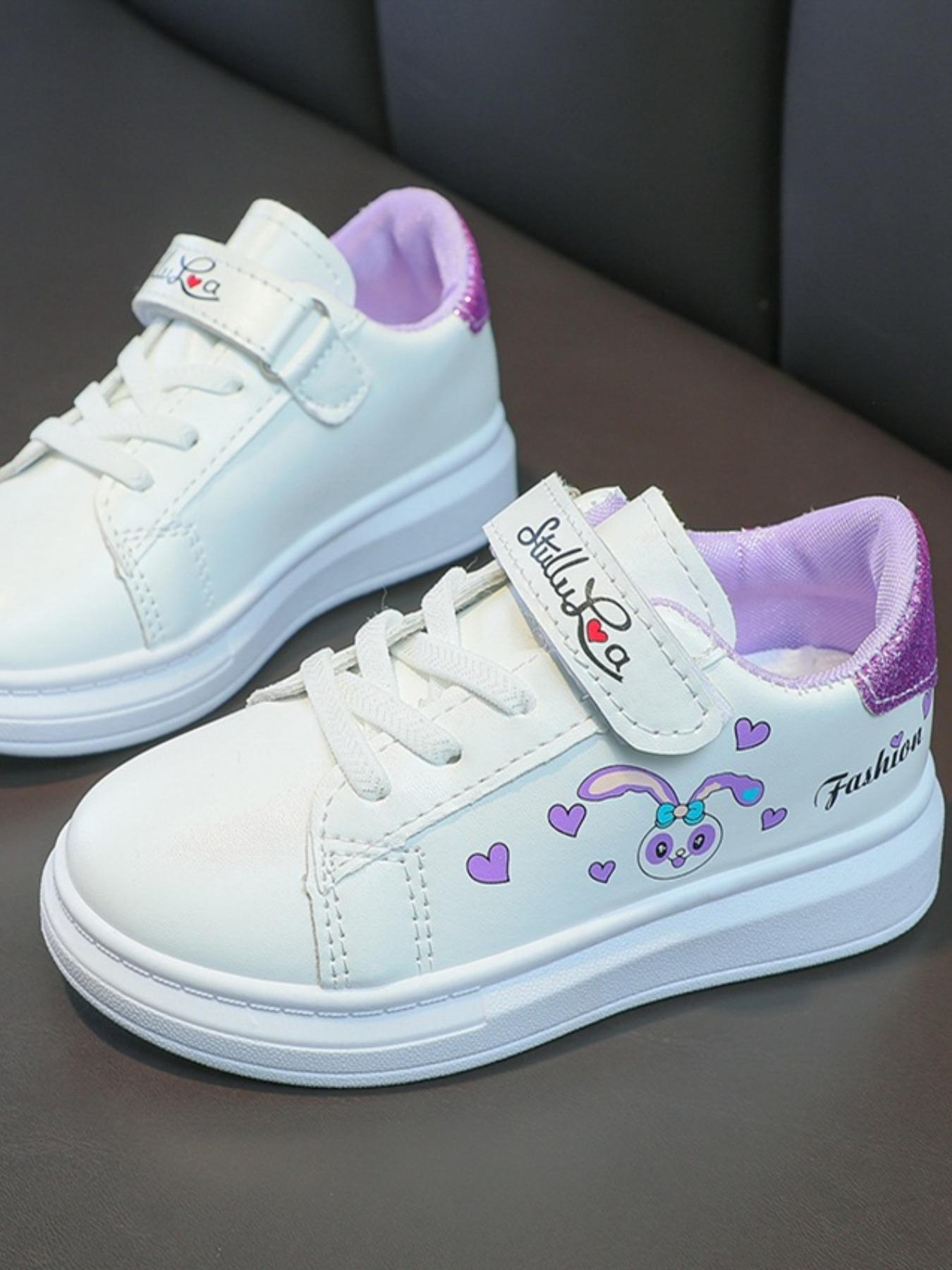 NewCute Comfortable Girls Flat Casual Sports Shoes, Fashionable Easy Slip-On Design for School Play Park Travel(Gift)11