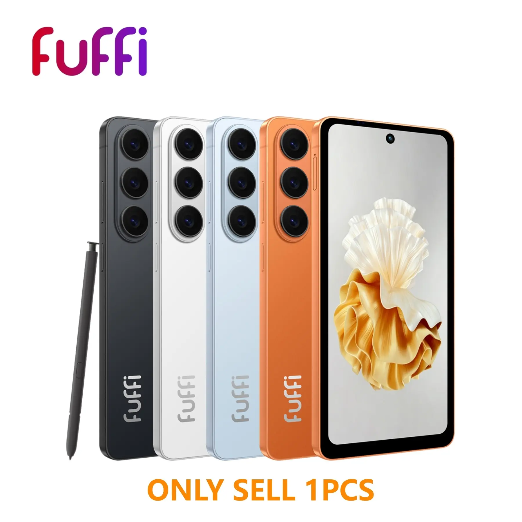 FUFFI Smart Phone S26 Pro features a 6.56-inch high-definition screen, 3GB RAM, 32GB ROM, 4G network, dual SIM dual standby, eight-core processor, handwriting pen support, a 4100mAh battery, 5MP + 16MP pixels, and Android 10 operating system.