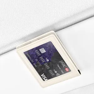 Car Sun Visor Card Holder, Auto Sunshade Organizer Pouch, Multi-Pocket Driver License ID Credit Card Storage Wallet, Universal Fit for Most Vehicles