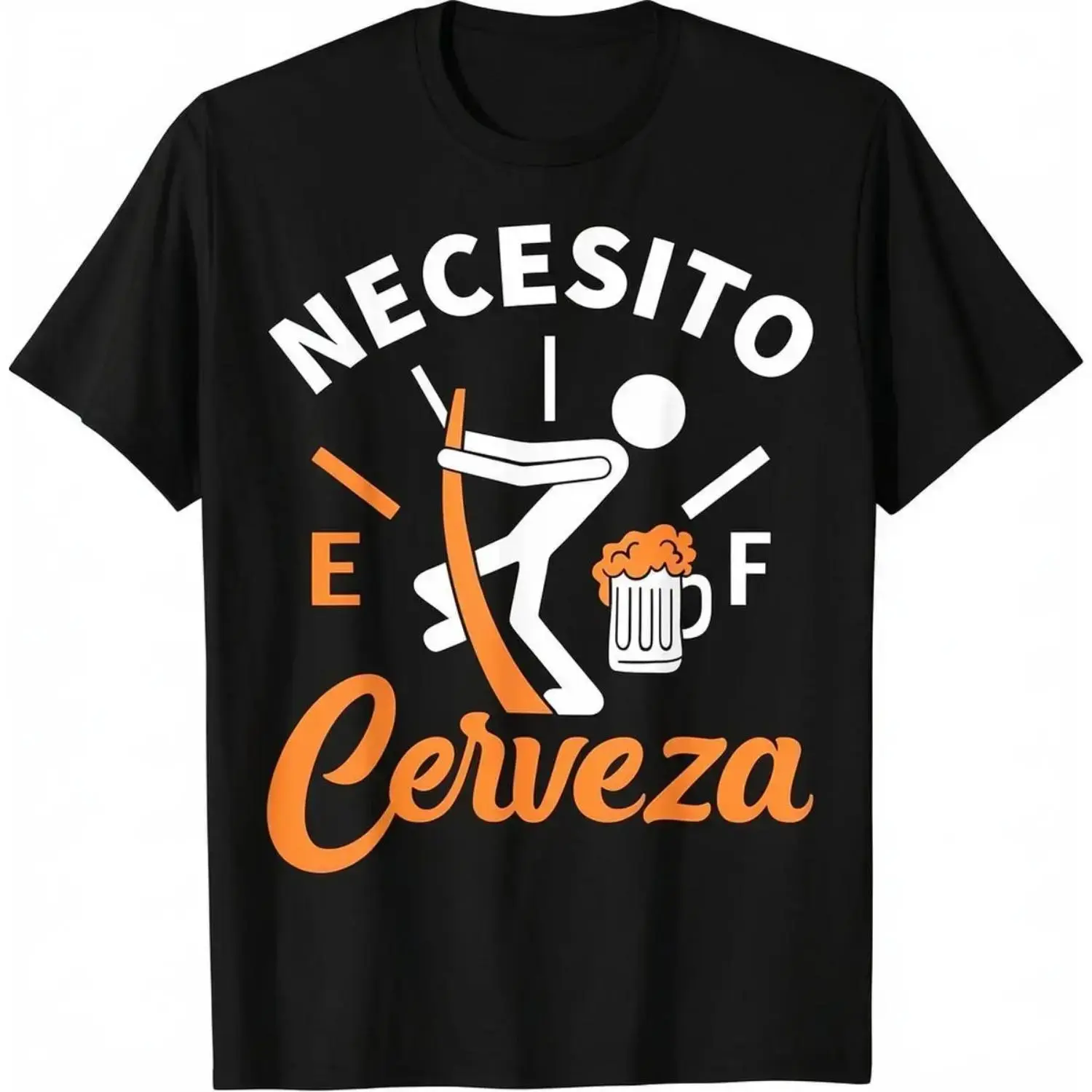 Men's 100% Cotton Short-Sleeve Round Neck Graphic T-Shirt - Menswear Funny Beer Lover Top, Comfortable Daily Wear, Shortsleeve, Retro Pattern Men's Short-Sleeve T-Shirts, Sports Clothes