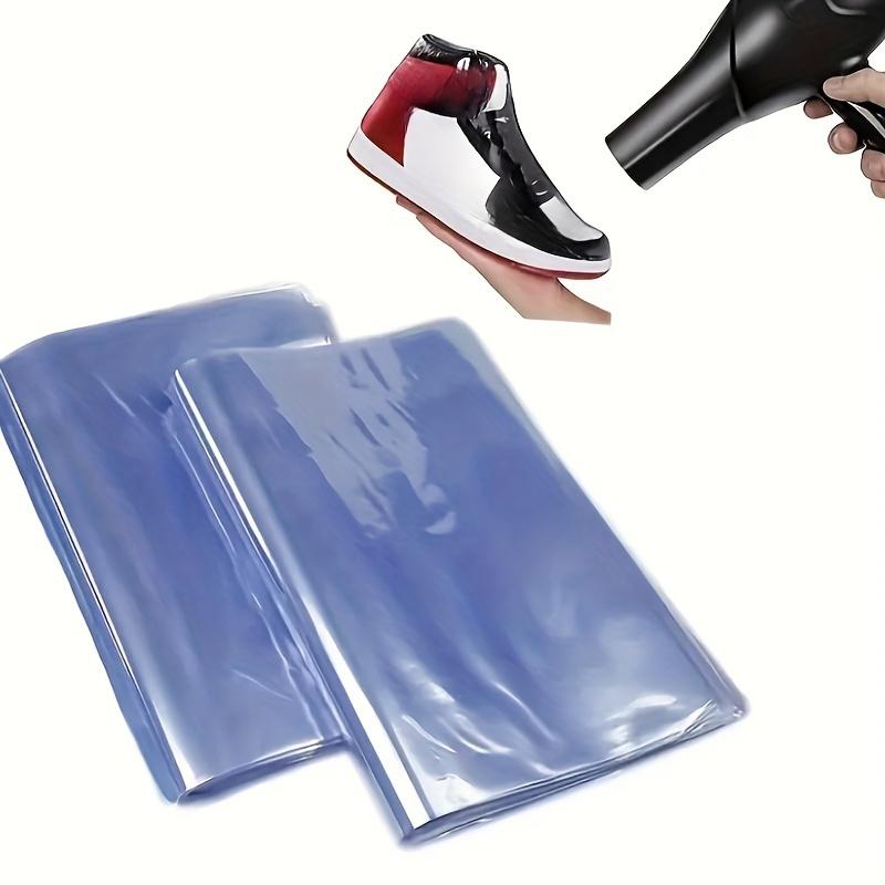 Shoe Shrink ap Bags, 11x19 Inches PVC Heat Shrink Plastic Sneaker Wrap Bags for Shoe Storage - Keep Dust & Yellowing Away for Men & Women.
