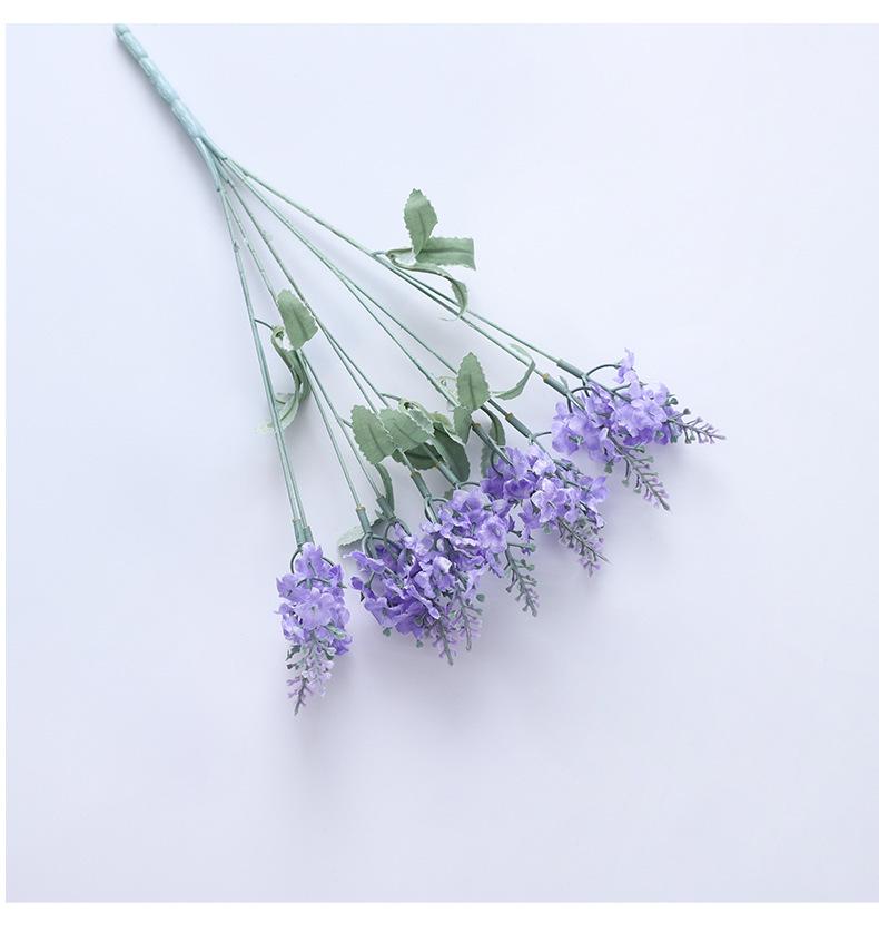 10 artificial lavender bouquets, fake flowers for outdoor decoration, silk flowers for flower beds and planters, 3-piece set