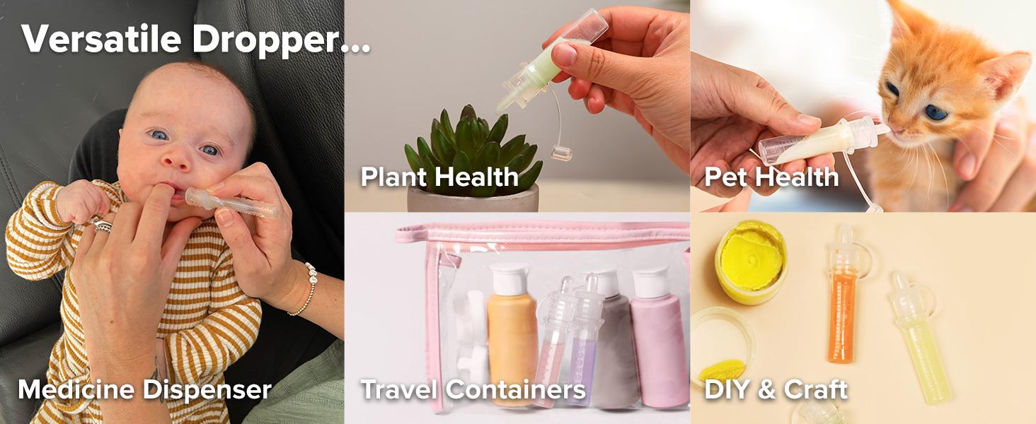 Colostrum Collector Kit Breast Milk Collector with Cotton Cloth Wipe and Storage Case, Ready-to-Use, Reusable, 4ml/6pcs