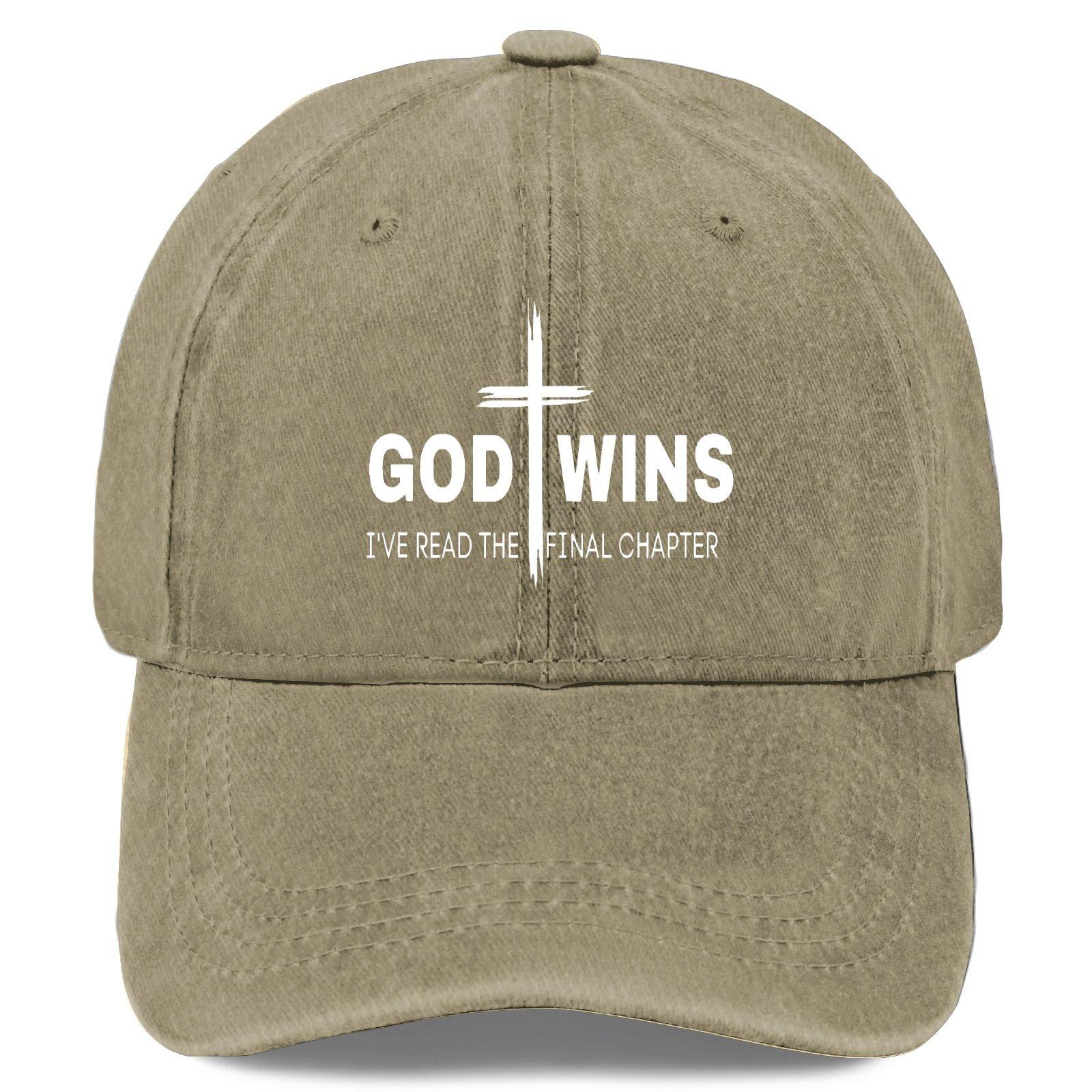 Retro Baseball Hat |   God Has Triumphed, I Completed The Final Chapter Cross Pattern |   Adjustable Father Hat |   Worn Black |   Motivational Bible Verses |   Unisex Casual Headgear, Baseball Cap