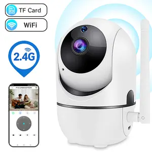 Indoor All-in-One Smart Monitor Camera, Security Cameras, Panoramic View, 2.4G WiFi Connection, Noise Reduction Two-Way Audio, Auto IR Night Vision, Motion Tracking for Family Security