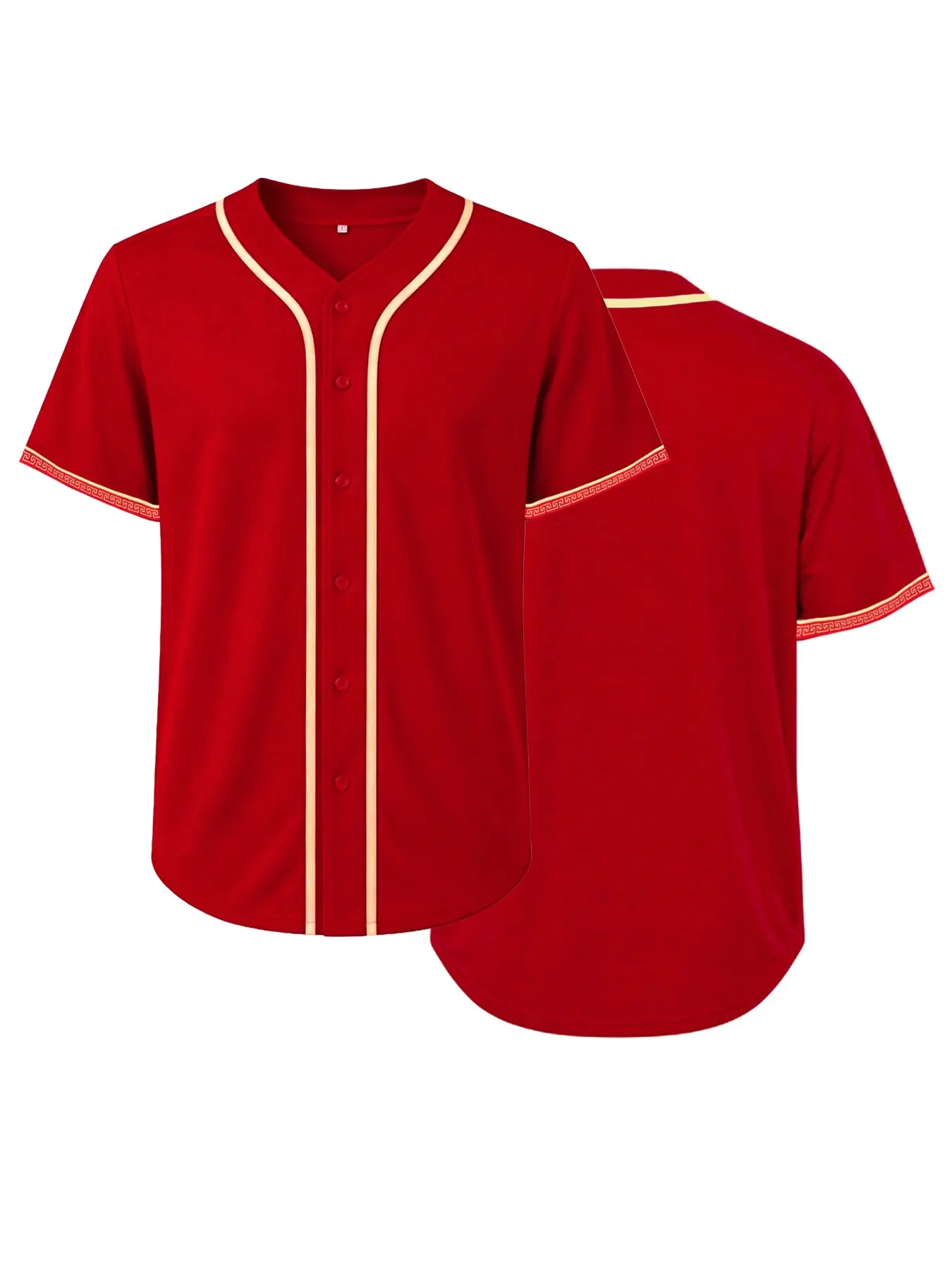 Blank Baseball Jersey for Men Women, Button Down Short Sleeve Baseball Shirt, Casual Hip Hop Sports Jersey for Daily Wear Team Custom