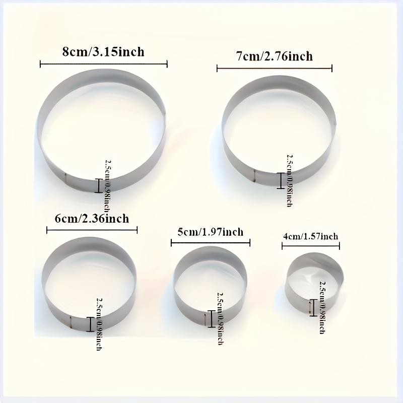 [Dumpling Mold Set] 5pcs Stainless Steel Round Dumpling Mold Set - Perfect for making dumplings, dough wrappers, cookies, and biscuits in the kitchen, Best for Christmas, Perfect for Thanksgiving