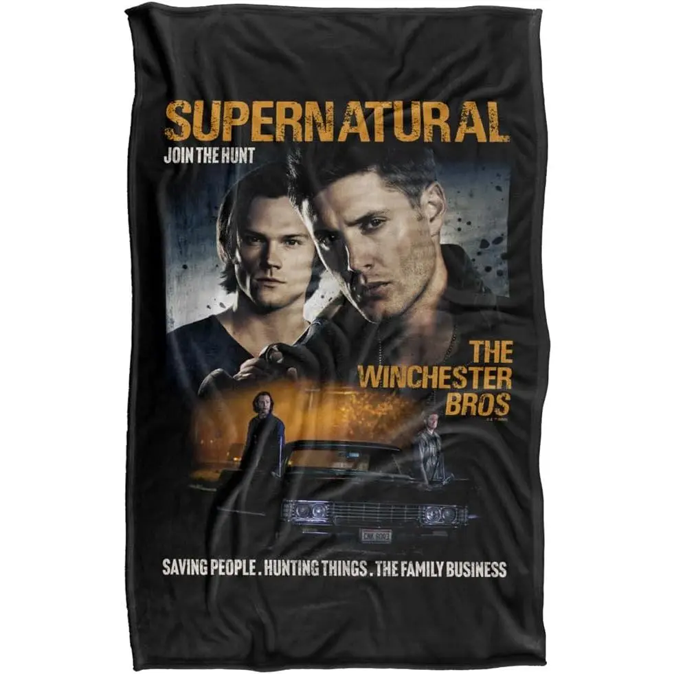 Supernatural Sam and Dean Poster Silky Touch Super Soft Throw Blanket & Unusual Bedding Super Soft Cozy Plush Throw