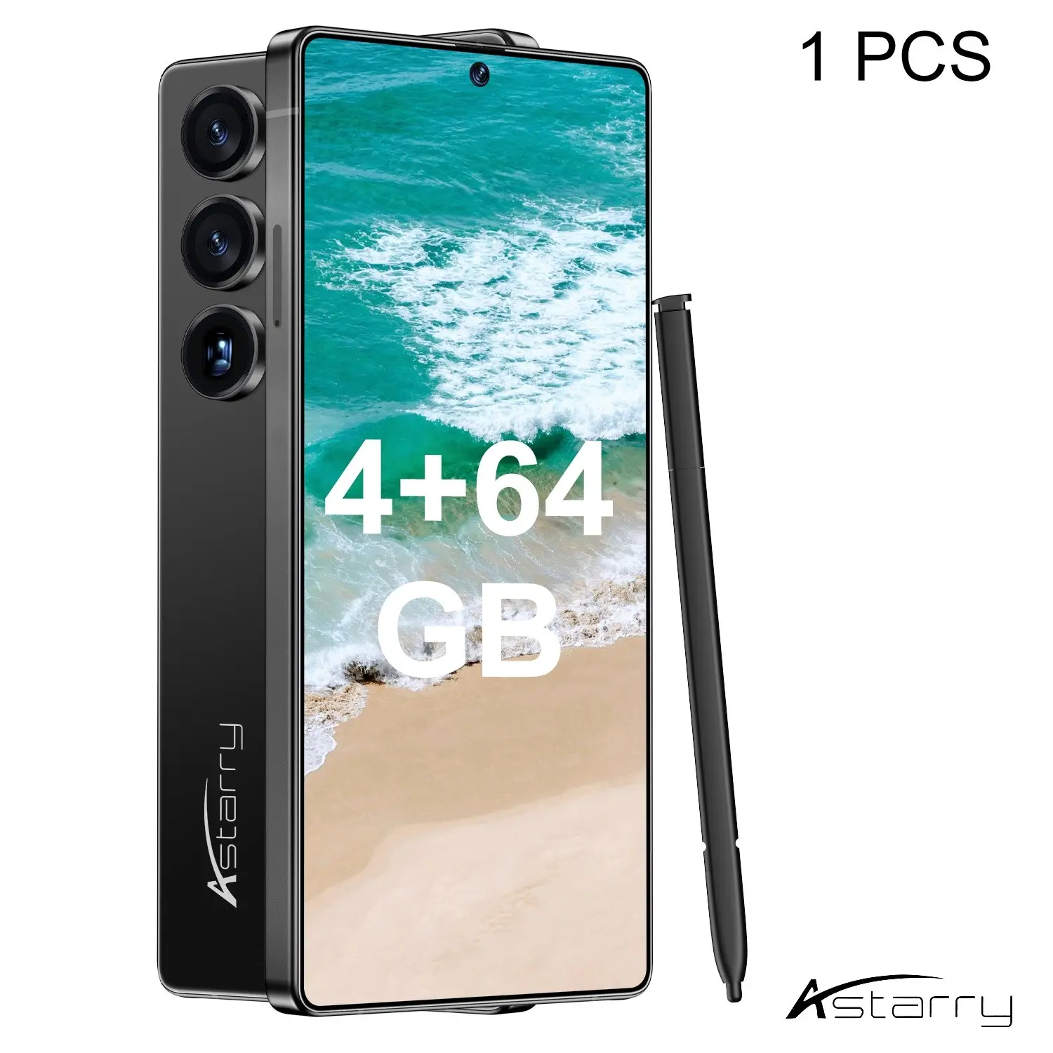 Astarry S25 Ultra Smartphone, 6.8-Inch HD Screen, 4GB RAM, 64GB Storage, Global 4g Network, Dual Sim, Quad-Core Processor, 4000mah Battery, 8mp Camera, Dual Sim Smartphones